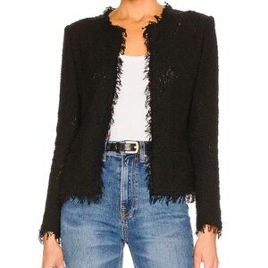 IRO Sz 36/2 Shavani Black Jacket
